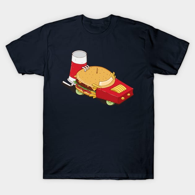 Fast Food On The Way T-Shirt by warcry29